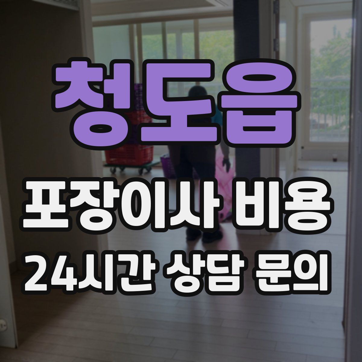 청도읍 포장이사 비용