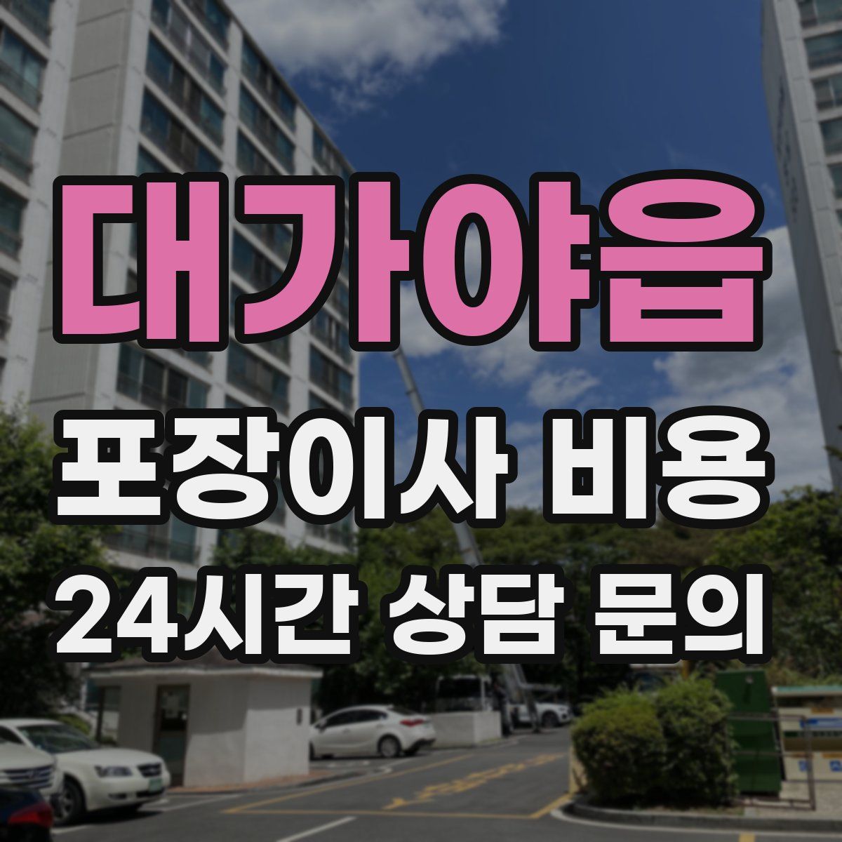 대가야읍 포장이사 비용