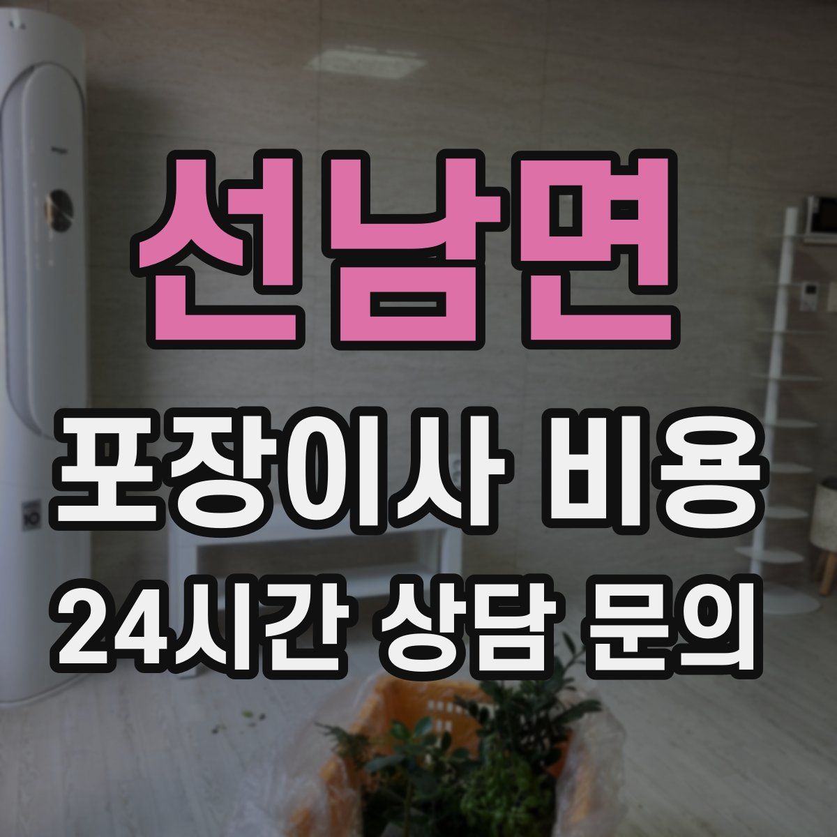 선남면 포장이사 비용