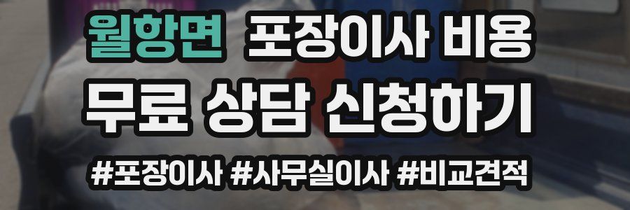 월항면 포장이사 비용