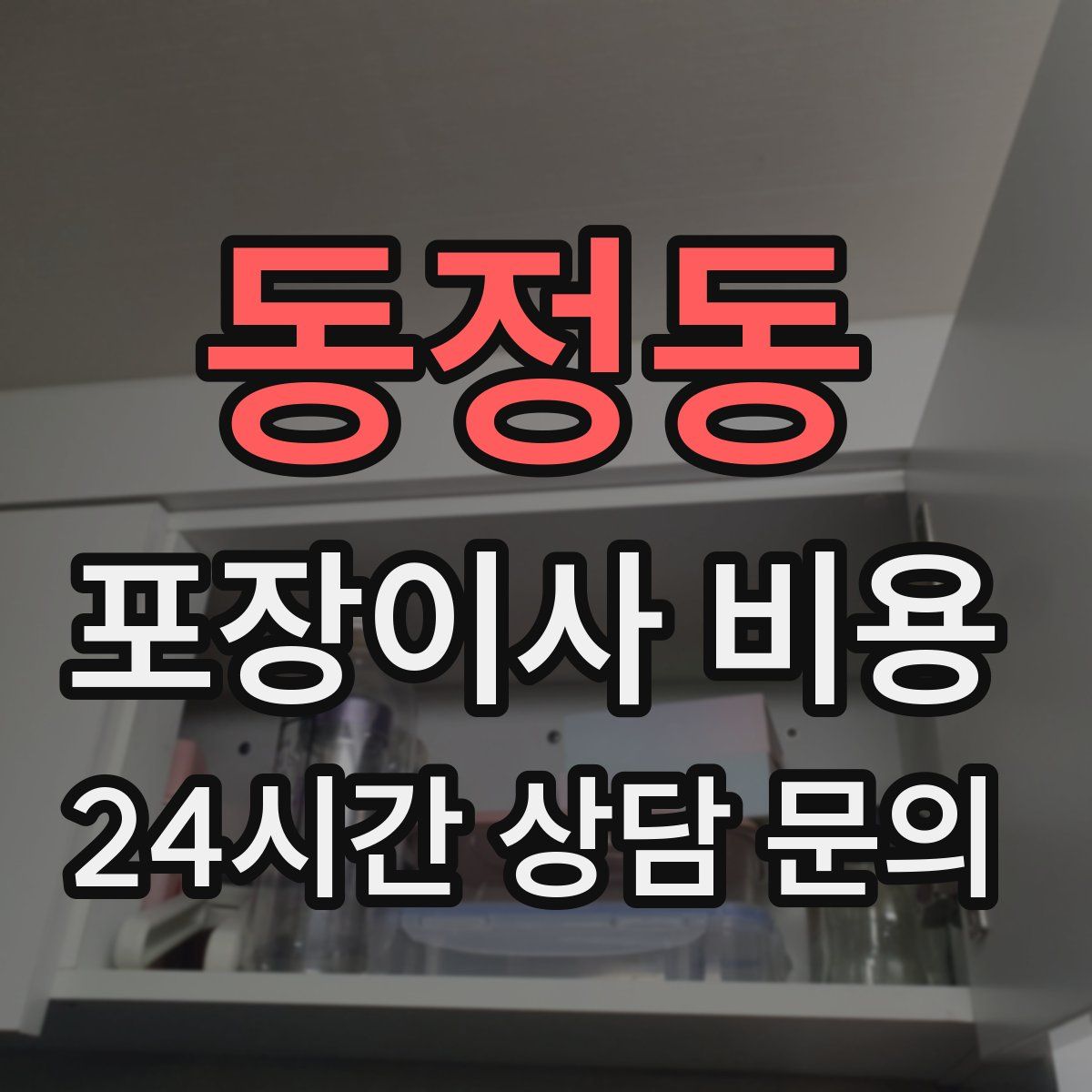 동정동 포장이사 비용