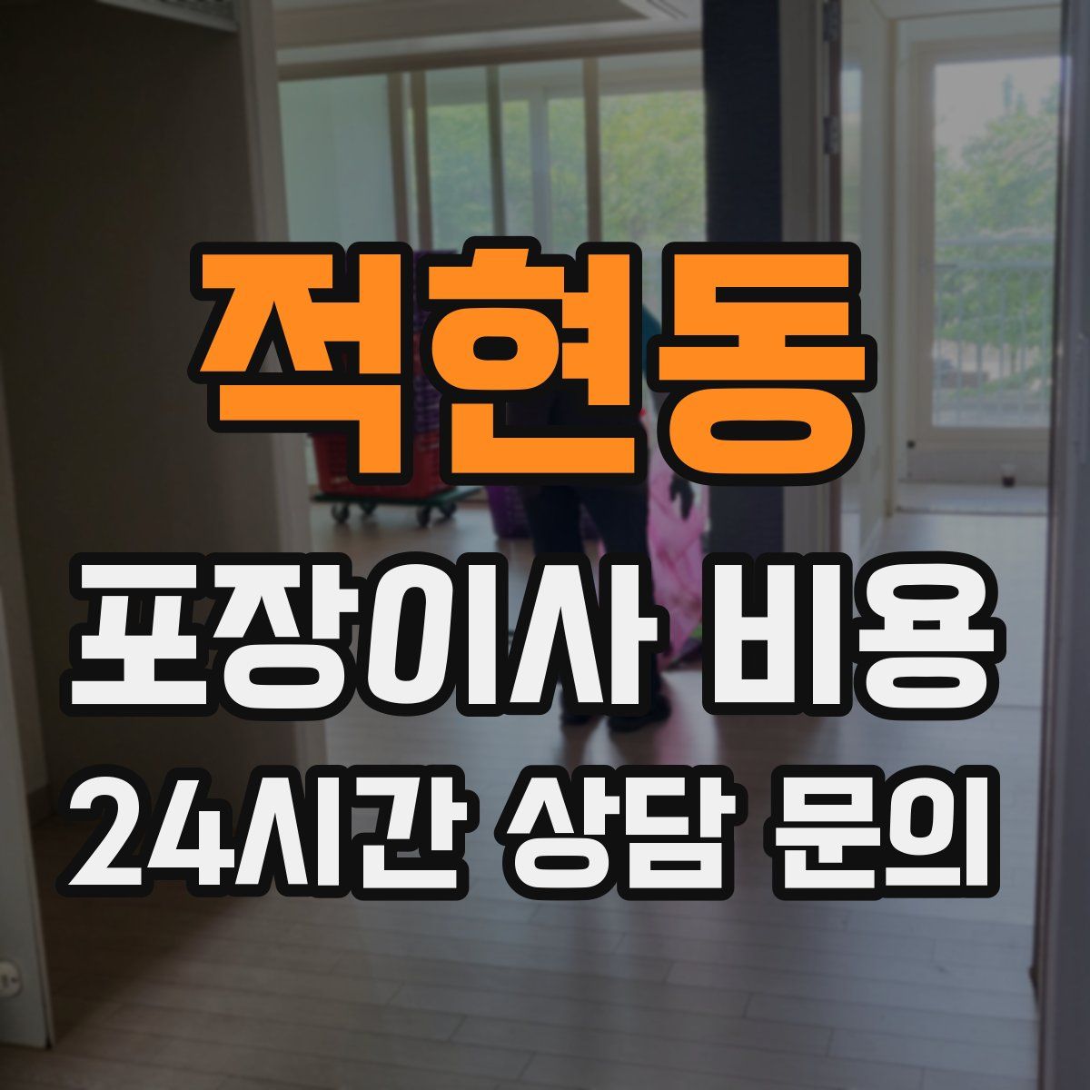 적현동 포장이사 비용