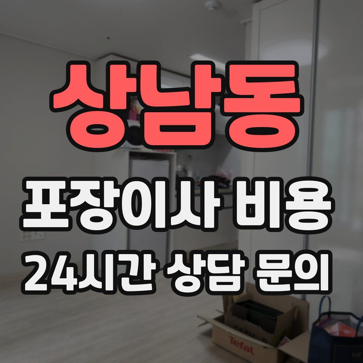 상남동 포장이사 비용