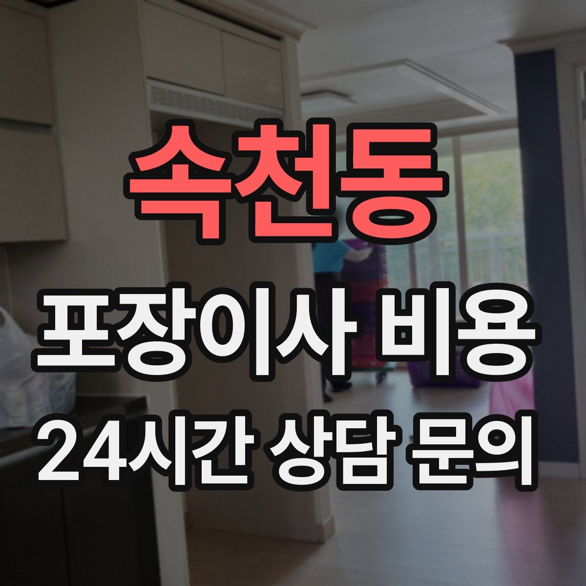 속천동 포장이사 비용