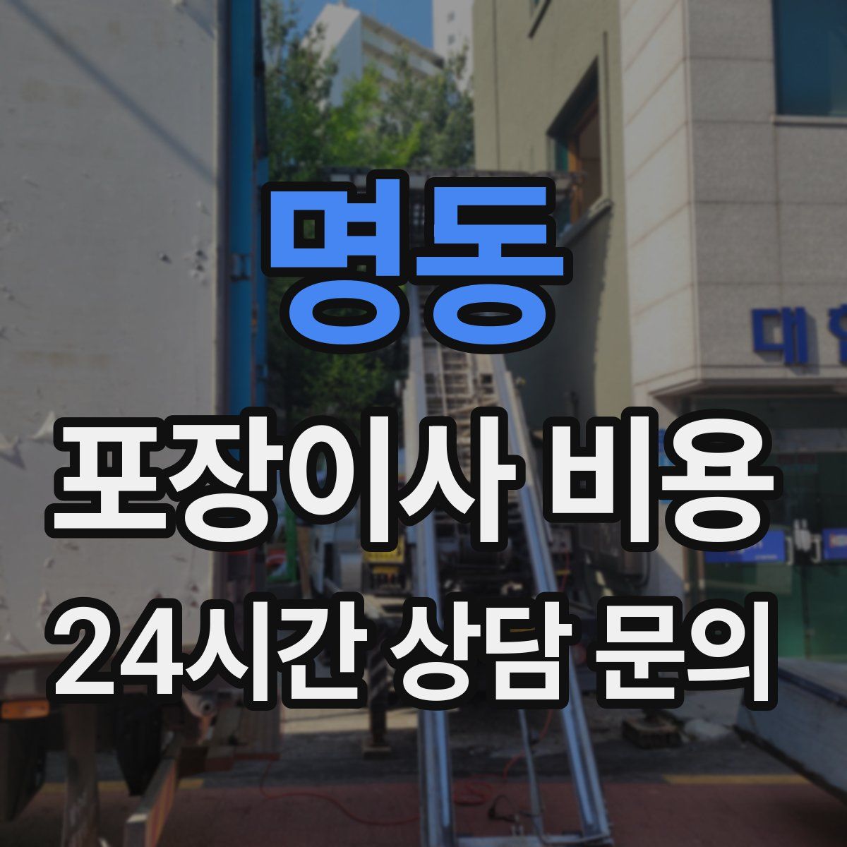 명동 포장이사 비용