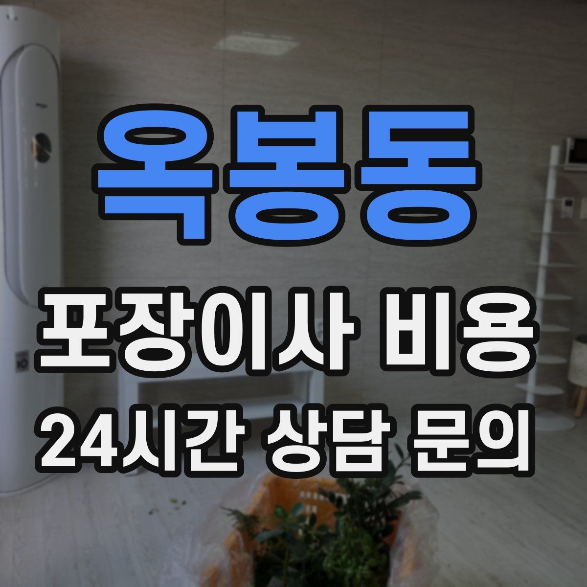 옥봉동 포장이사 비용