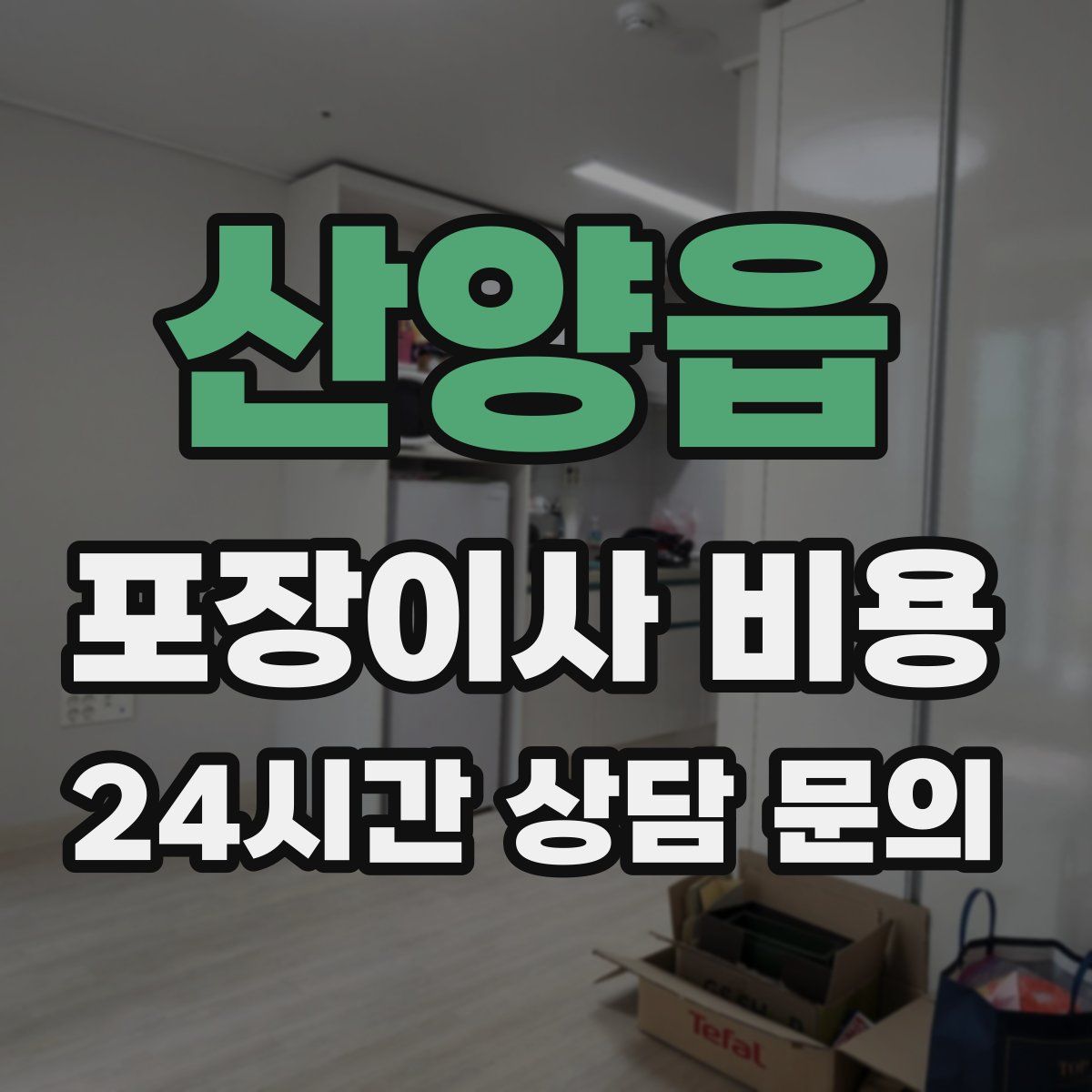 산양읍 포장이사 비용