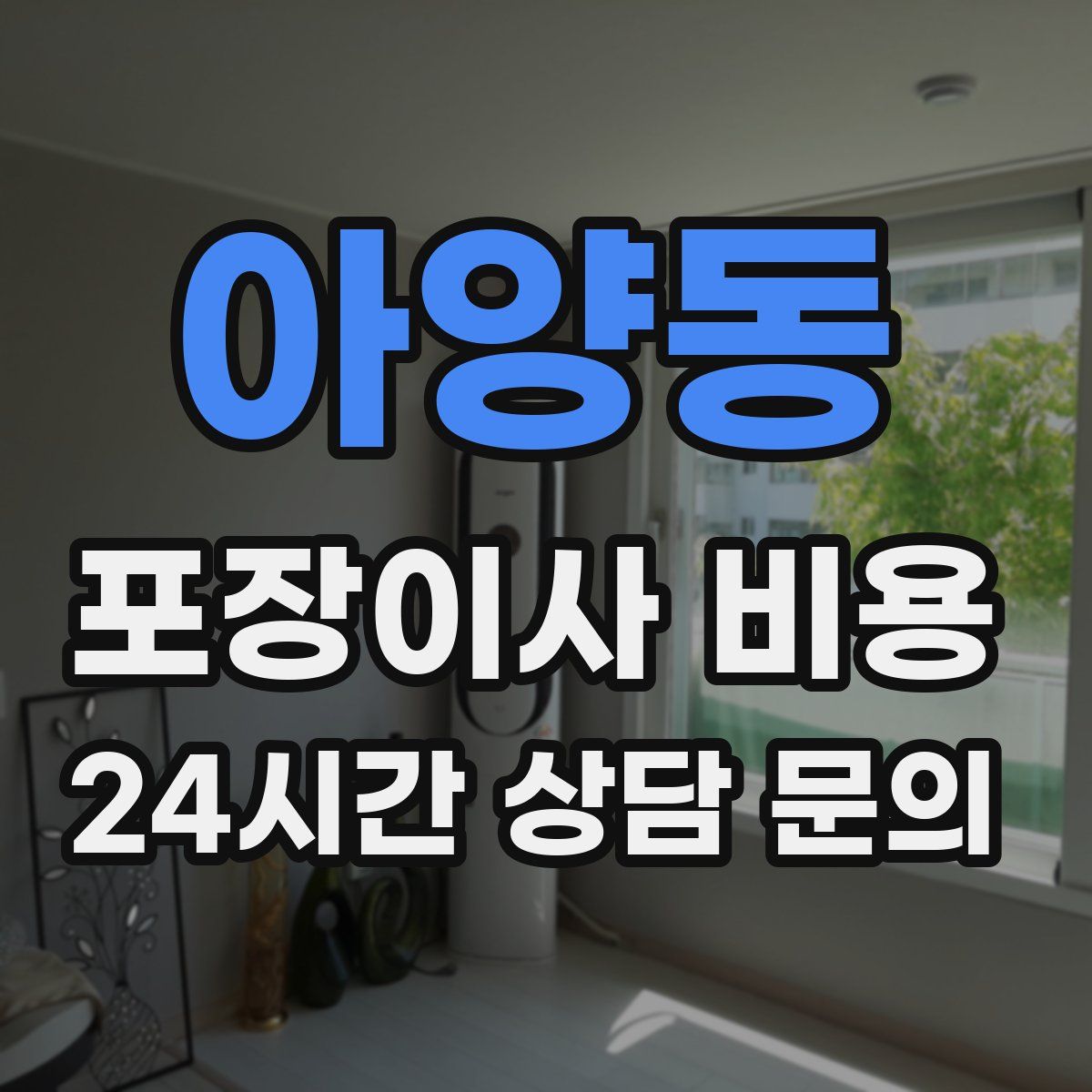 아양동 포장이사 비용