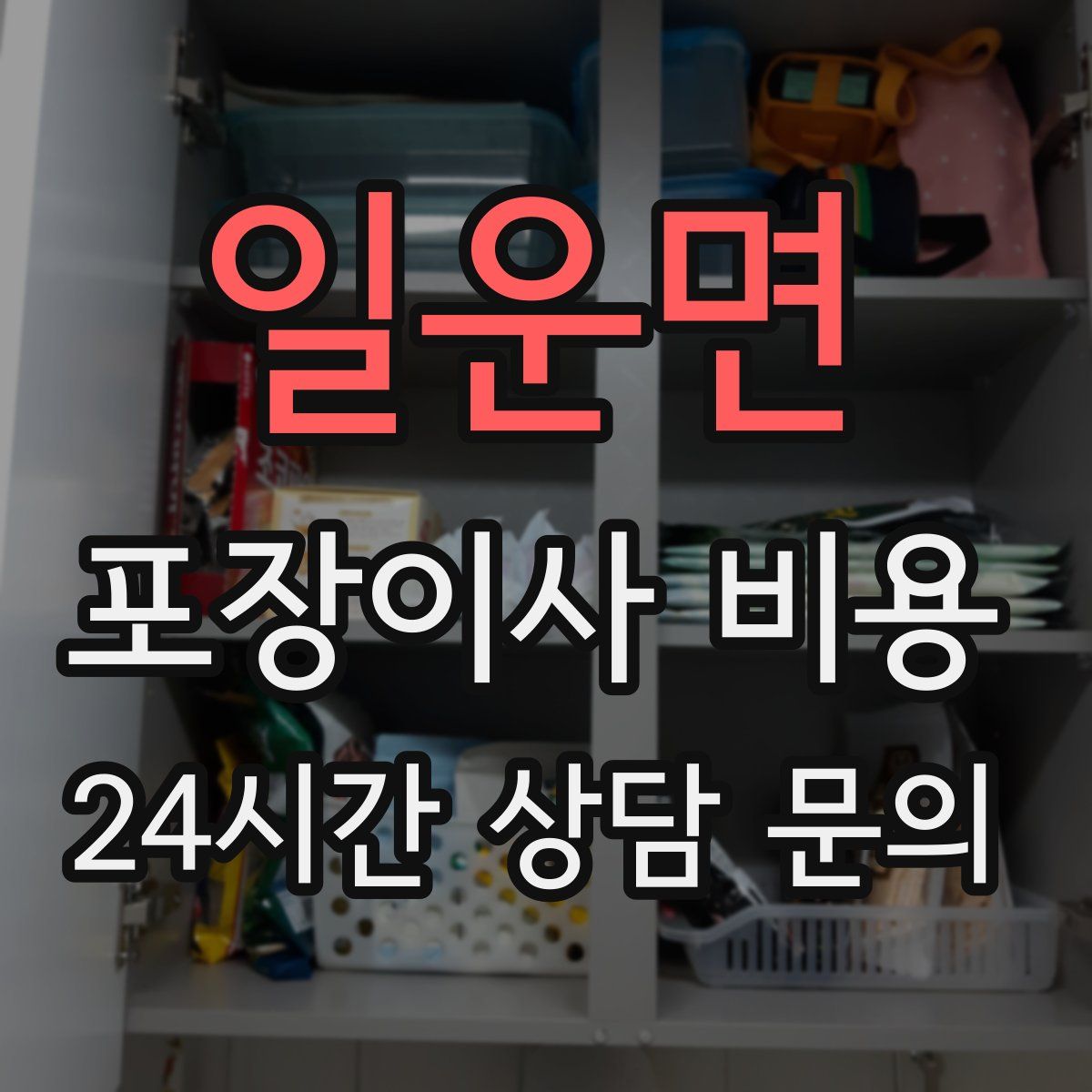 일운면 포장이사 비용