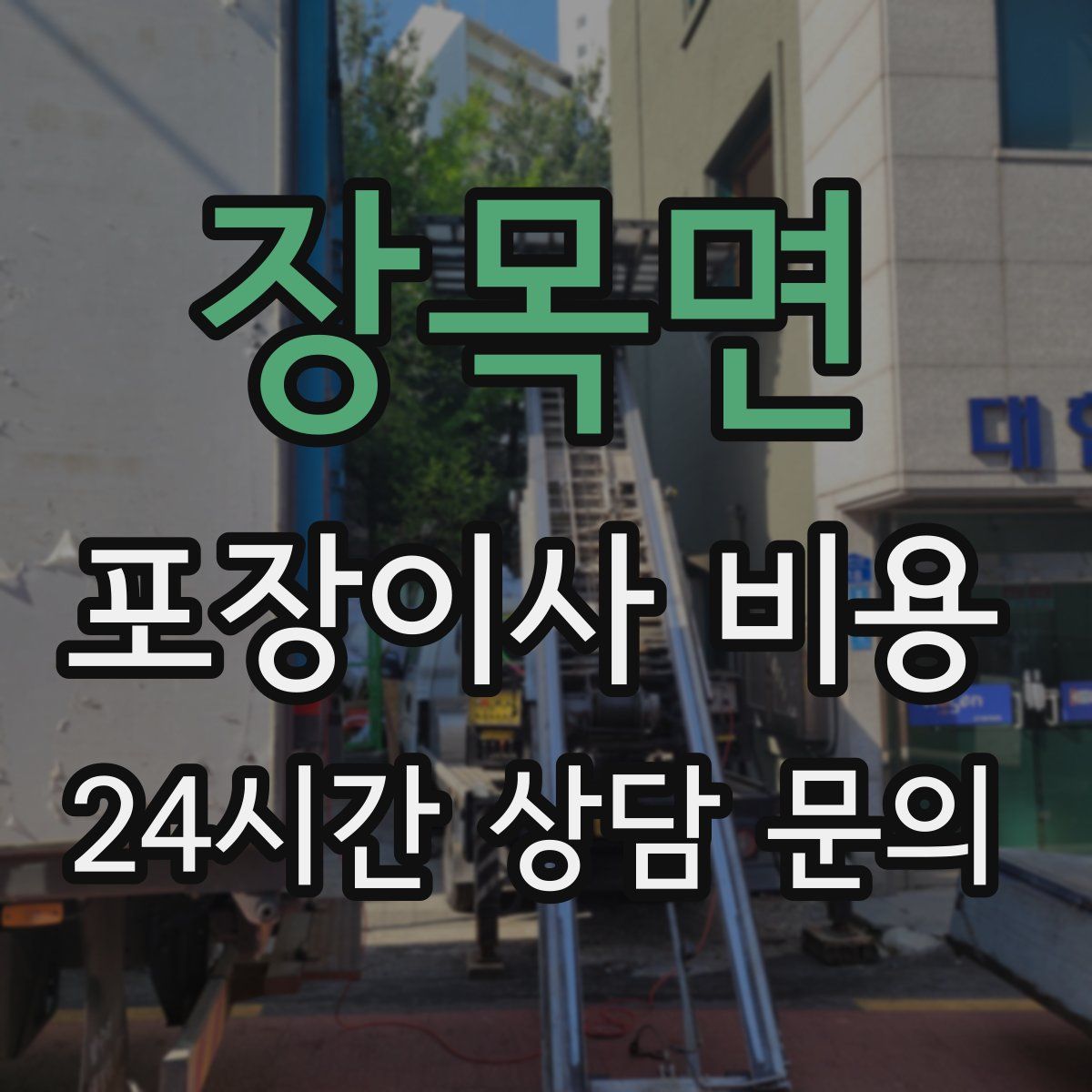 장목면 포장이사 비용