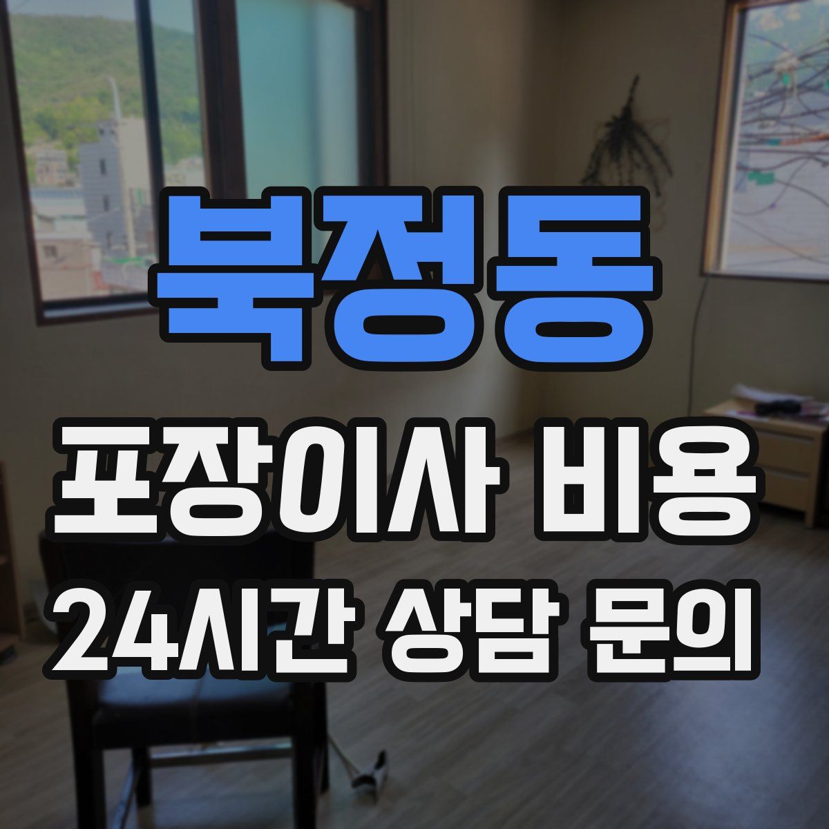 북정동 포장이사 비용