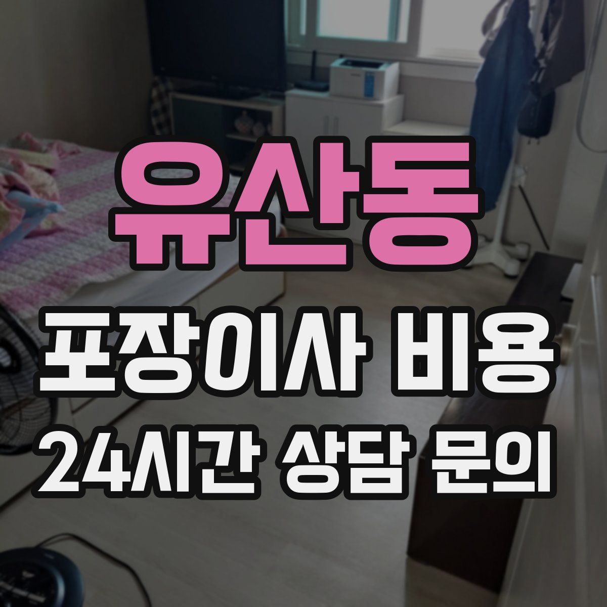 유산동 포장이사 비용