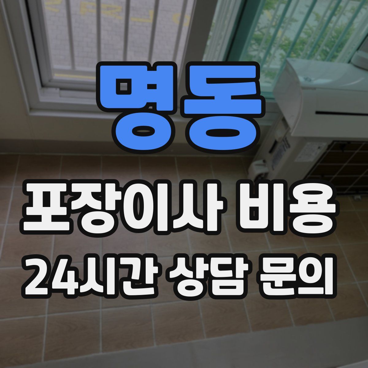 명동 포장이사 비용