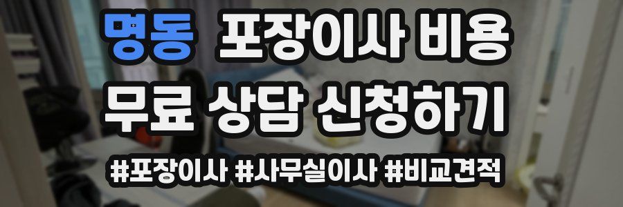 명동 포장이사 비용