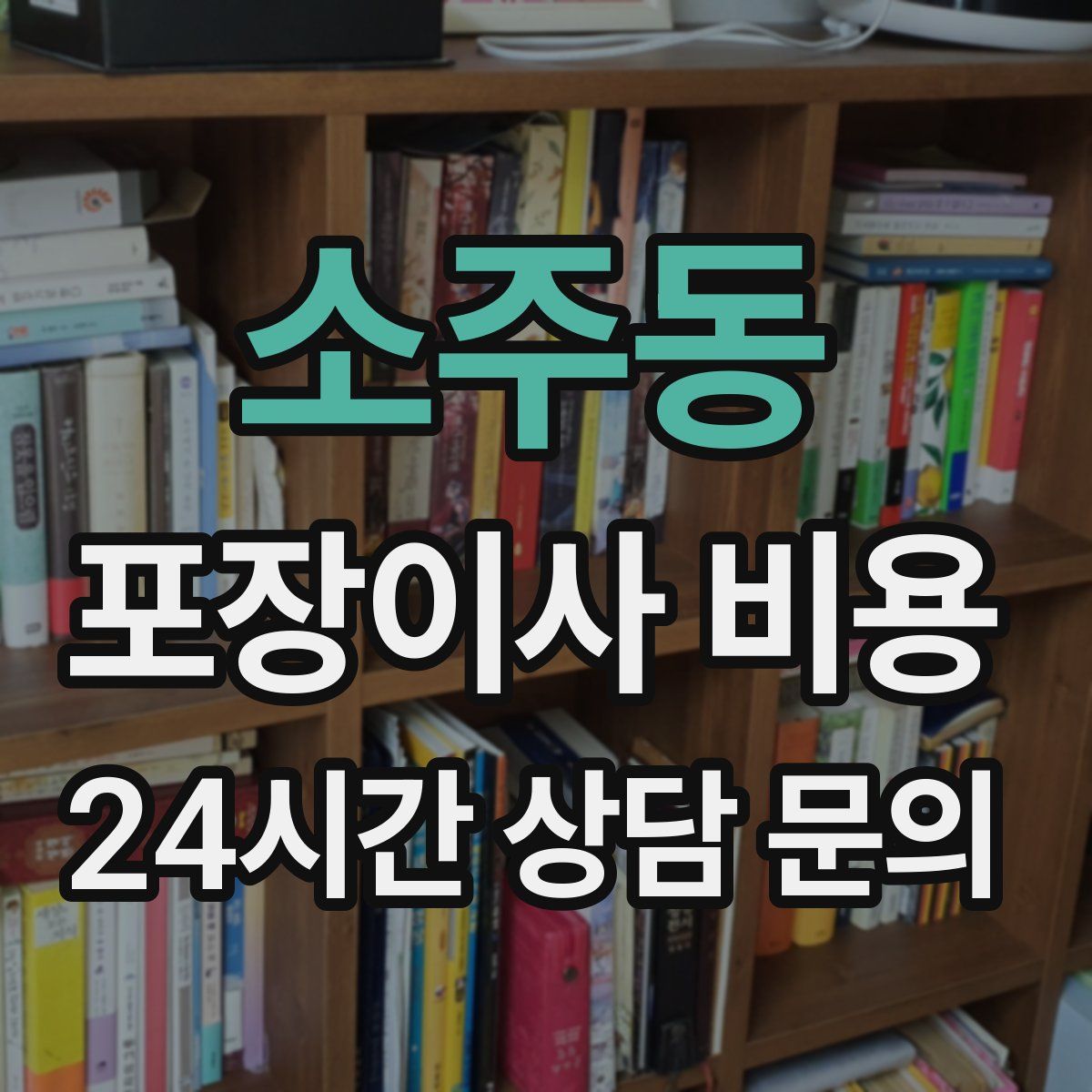 소주동 포장이사 비용