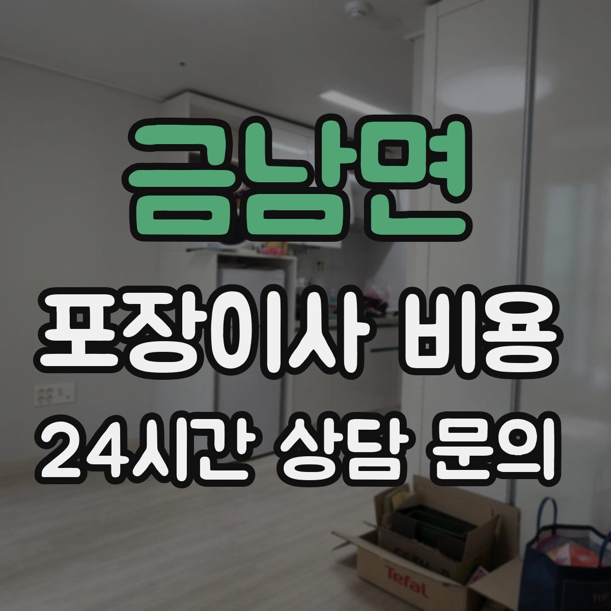 금남면 포장이사 비용