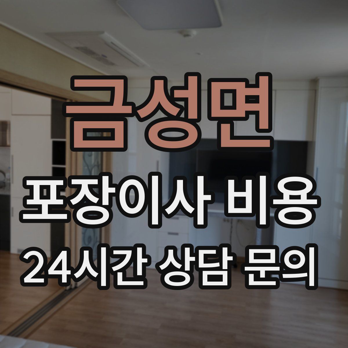 금성면 포장이사 비용