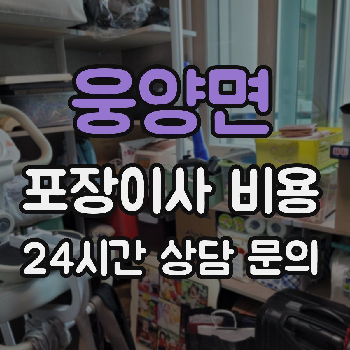 웅양면 포장이사 비용