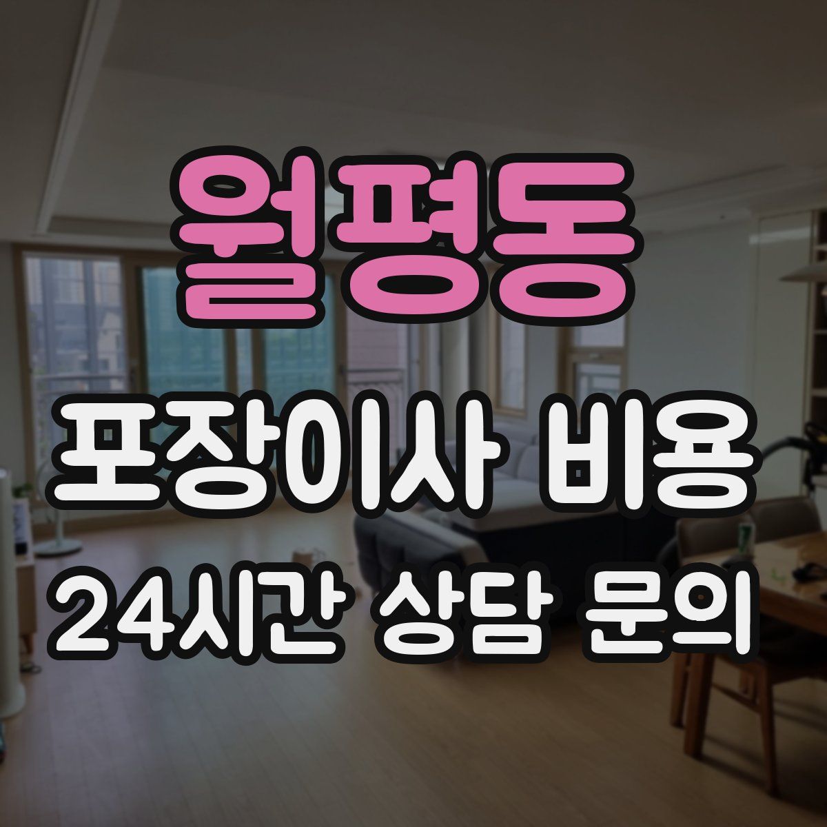 월평동 포장이사 비용