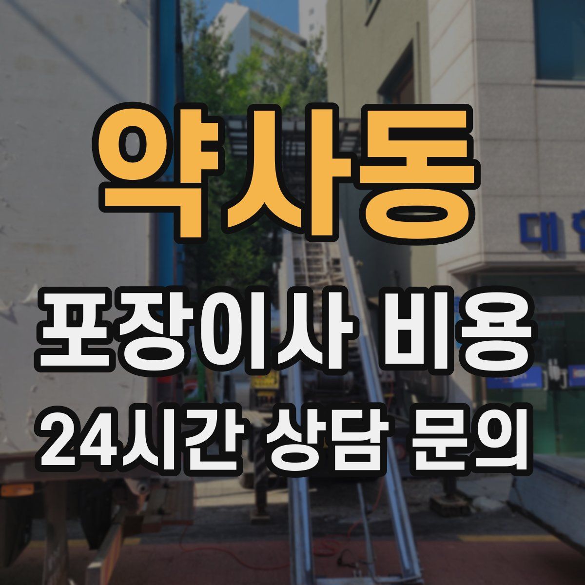 약사동 포장이사 비용