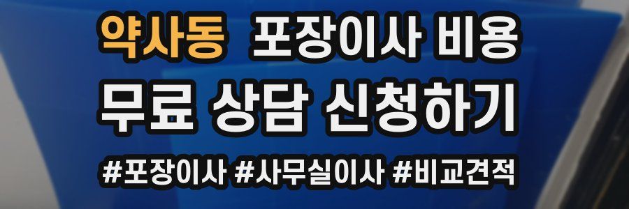 약사동 포장이사 비용