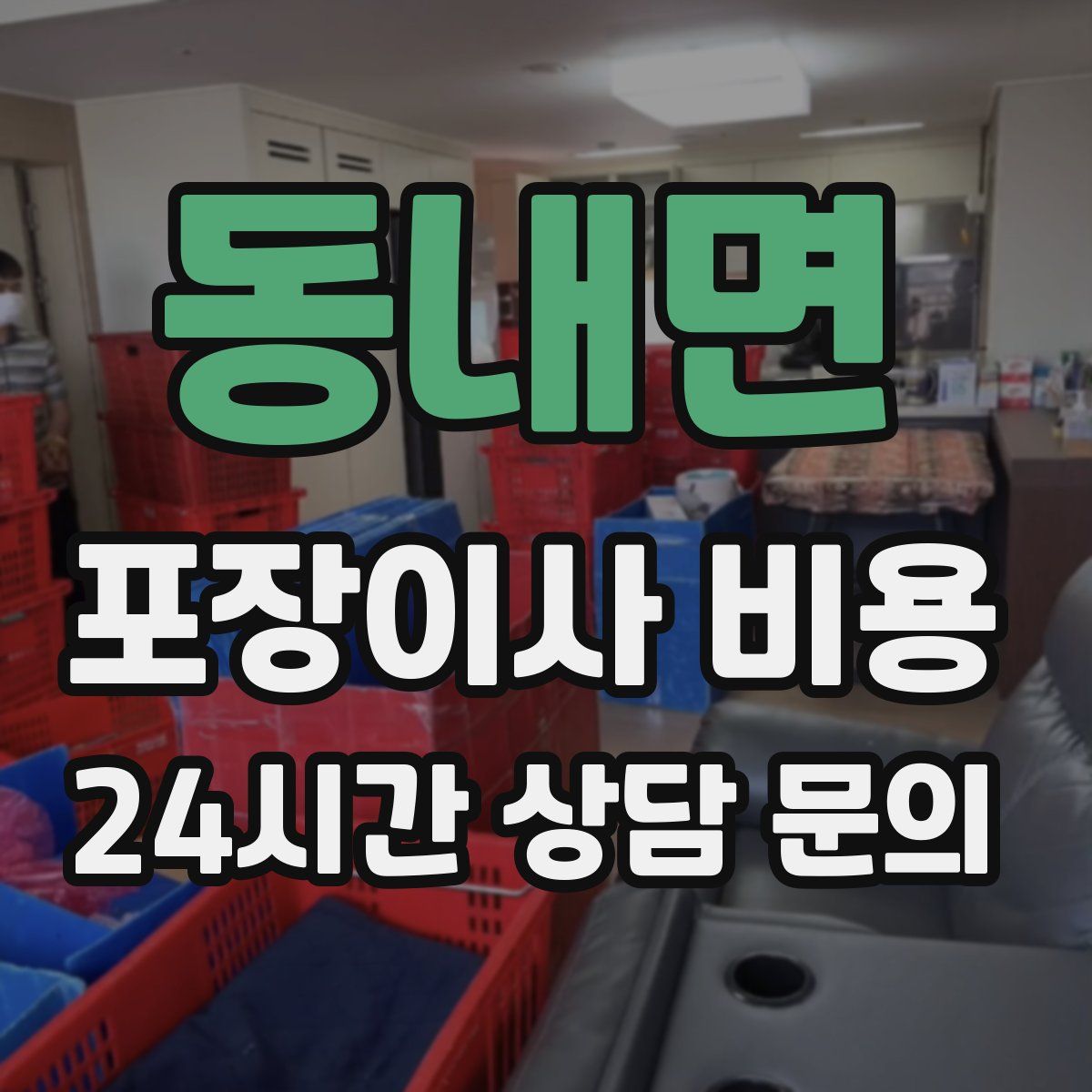 동내면 포장이사 비용