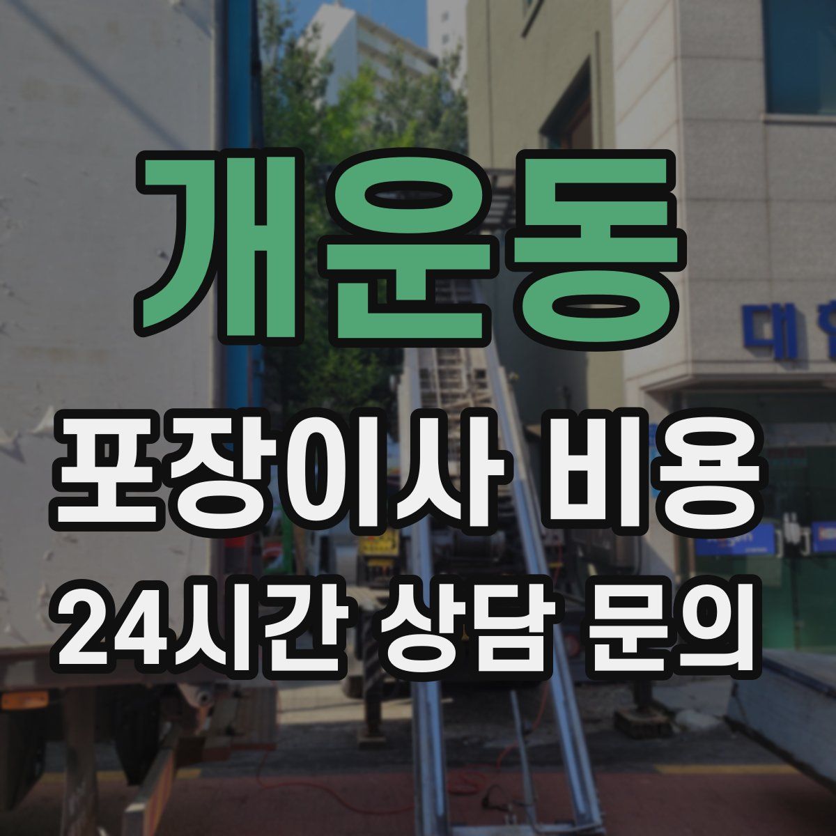 개운동 포장이사 비용