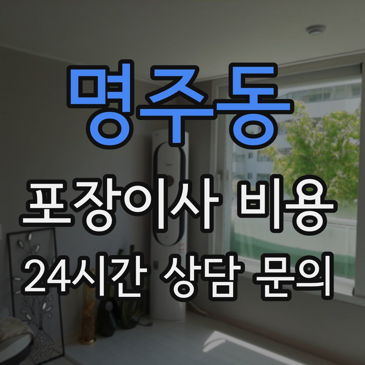 명주동 포장이사 비용