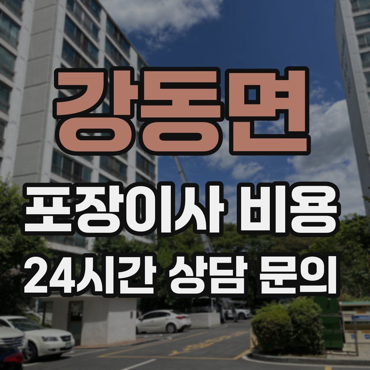 강동면 포장이사 비용