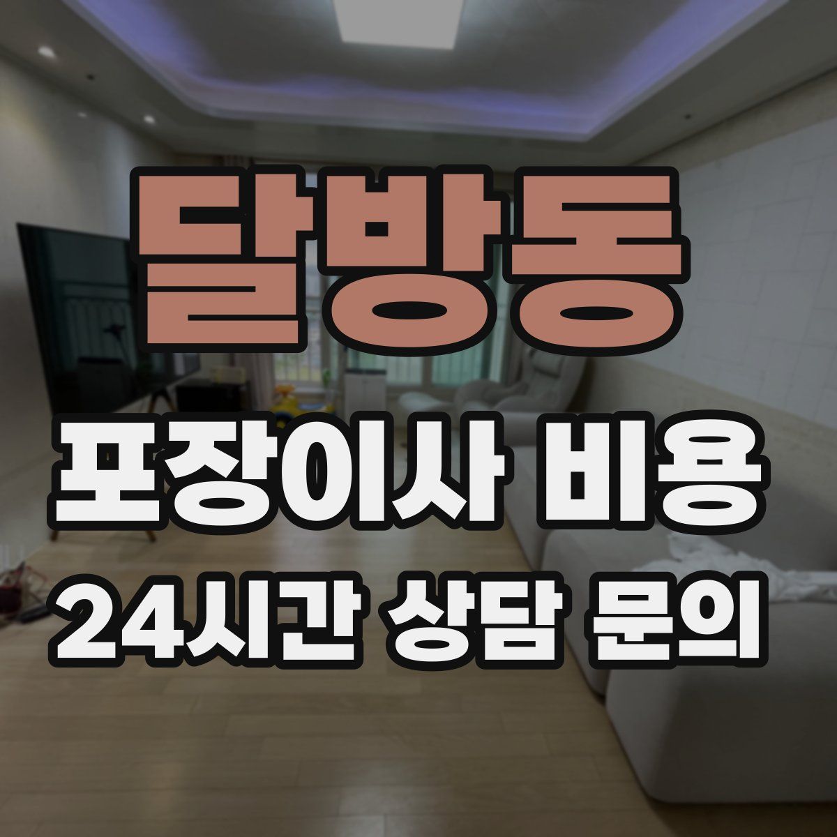 달방동 포장이사 비용