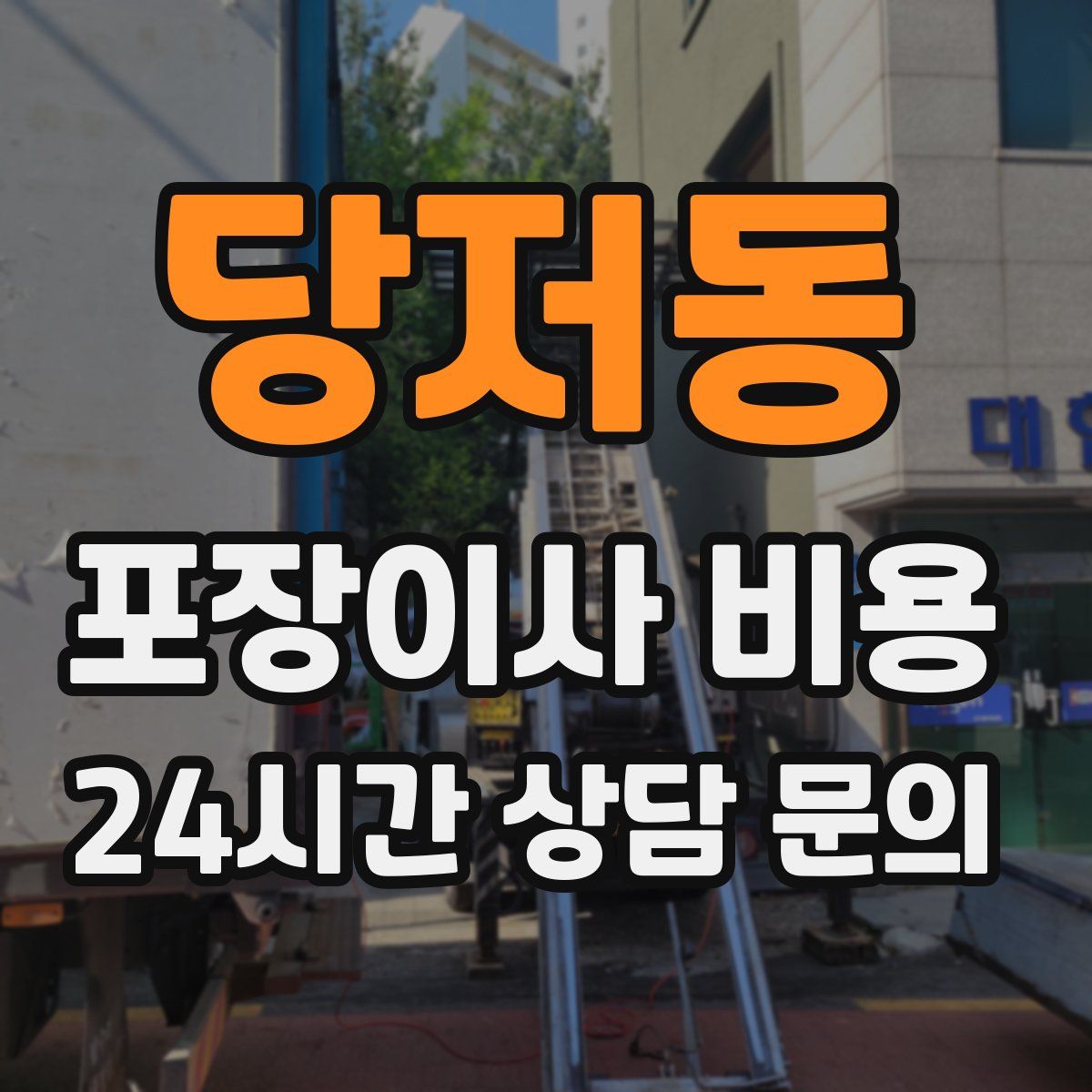 당저동 포장이사 비용