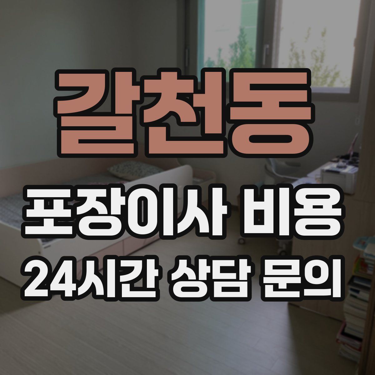 갈천동 포장이사 비용