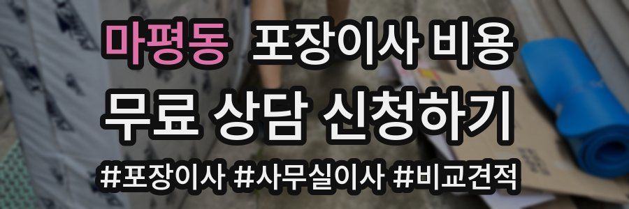 마평동 포장이사 비용