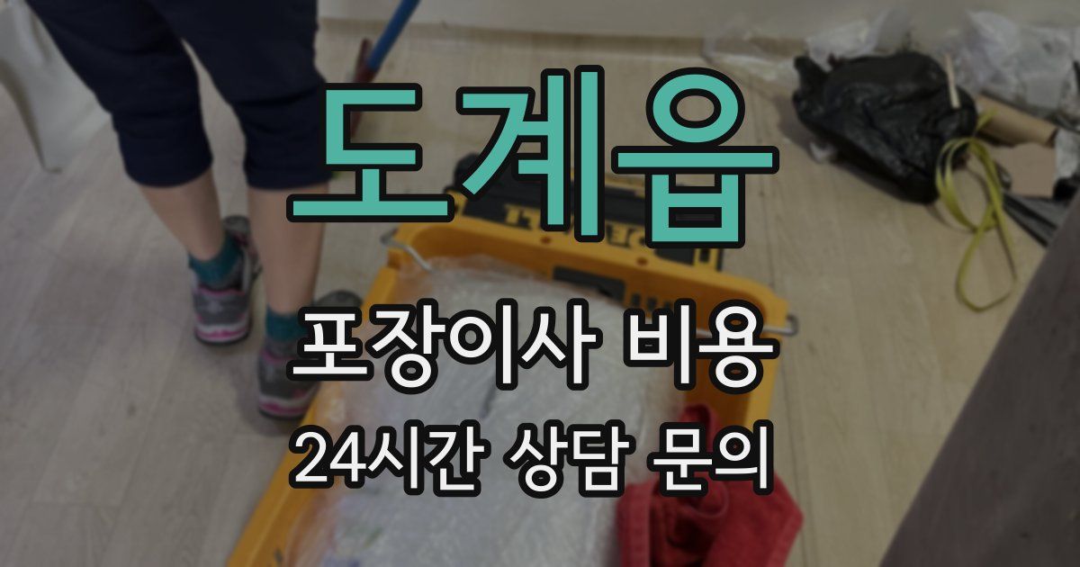 도계읍 포장이사 비용