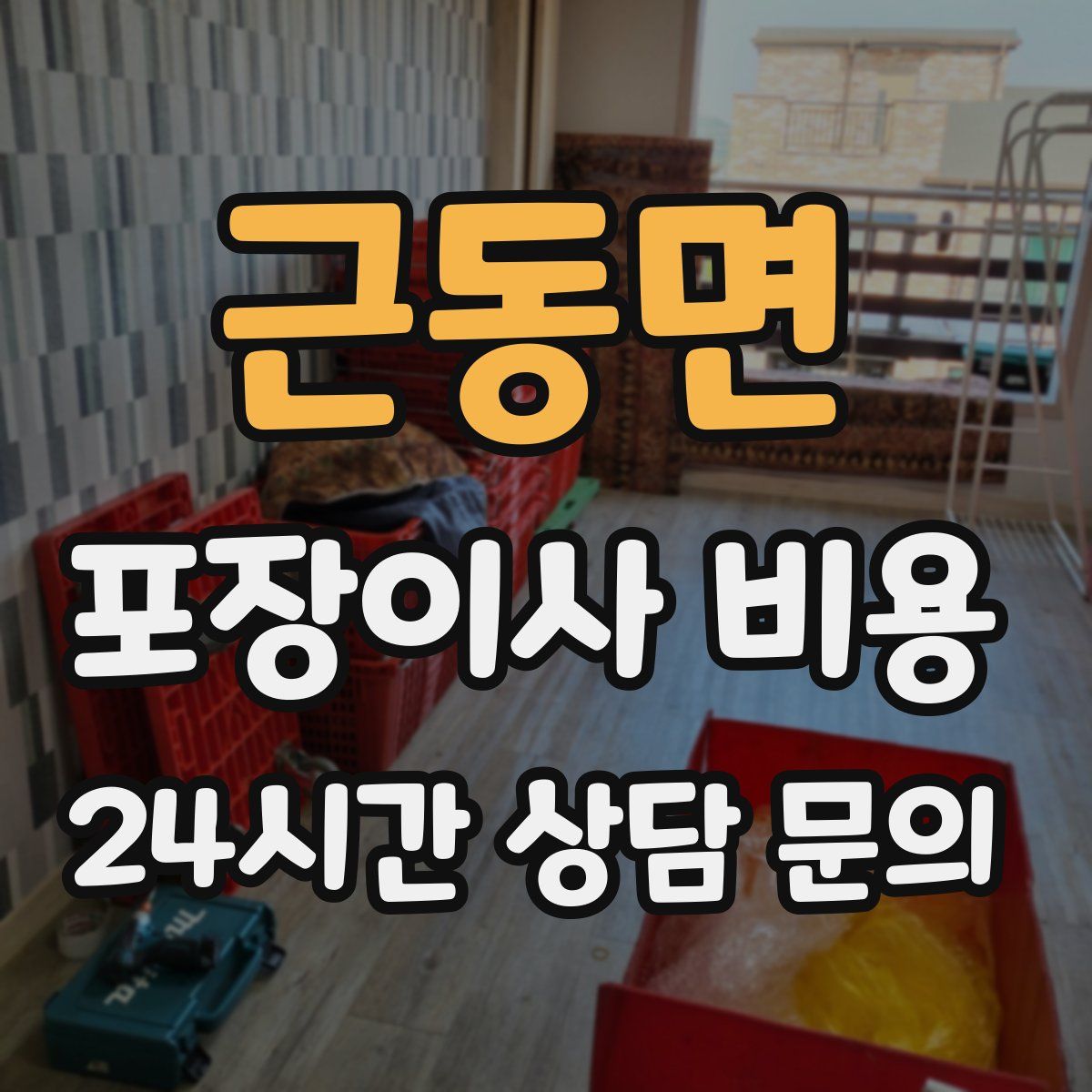근동면 포장이사 비용