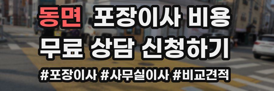 동면 포장이사 비용