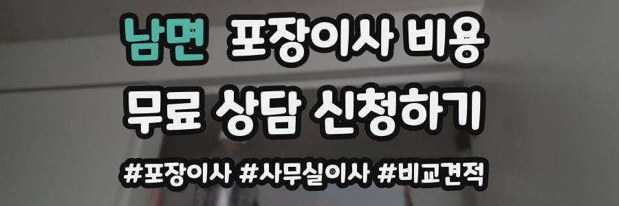 남면 포장이사 비용