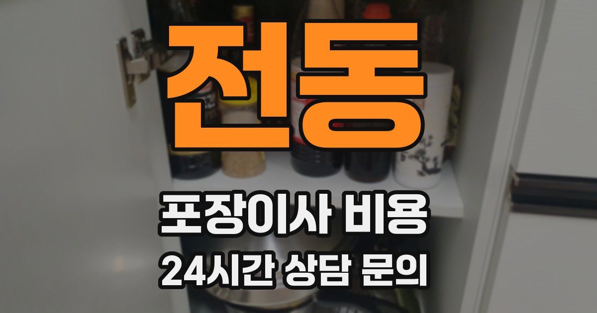 전동 포장이사 비용