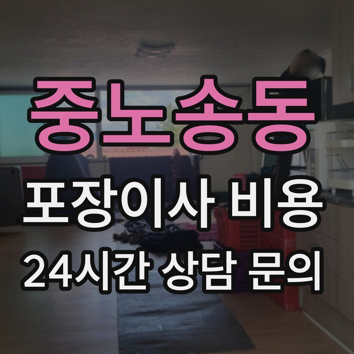 중노송동 포장이사 비용
