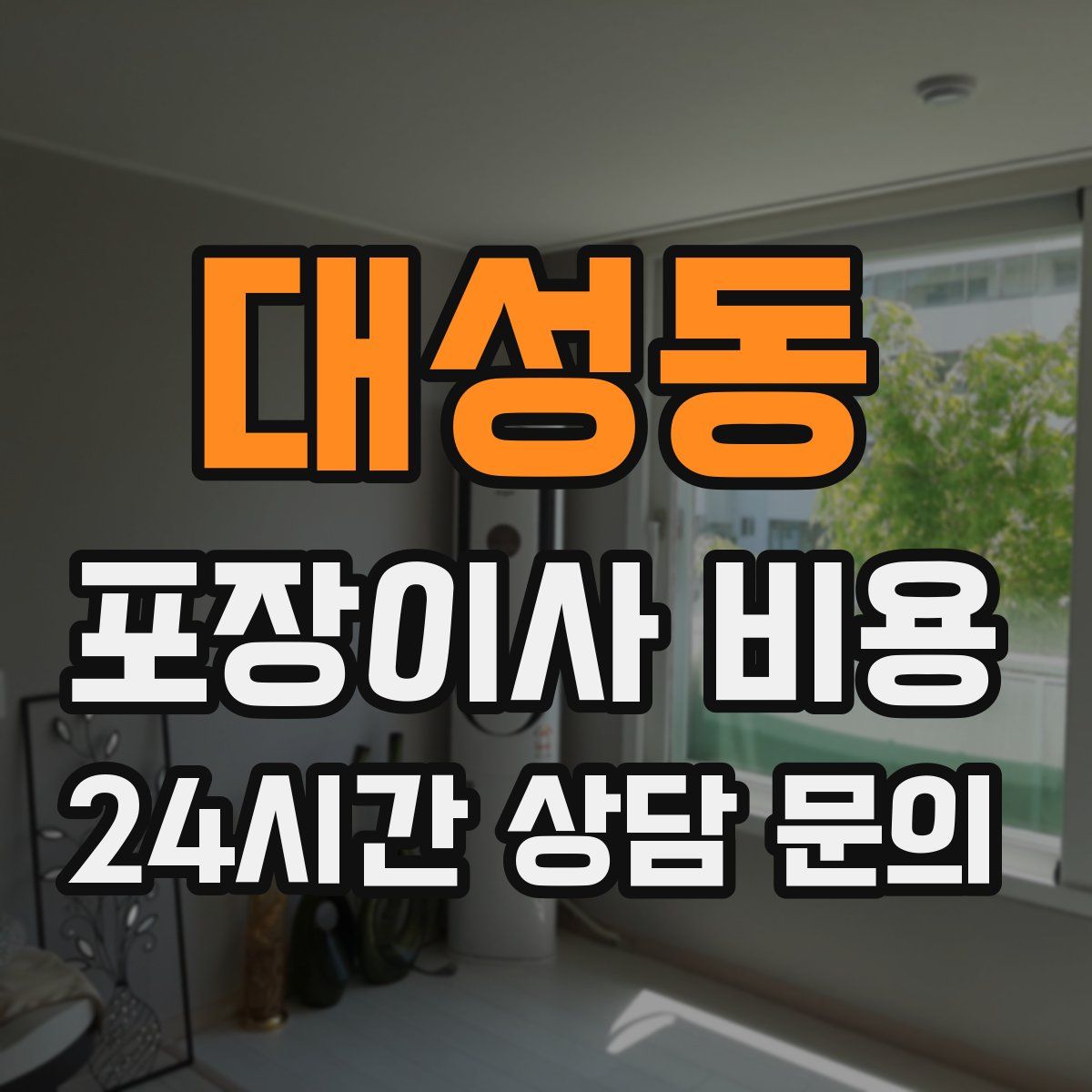 대성동 포장이사 비용