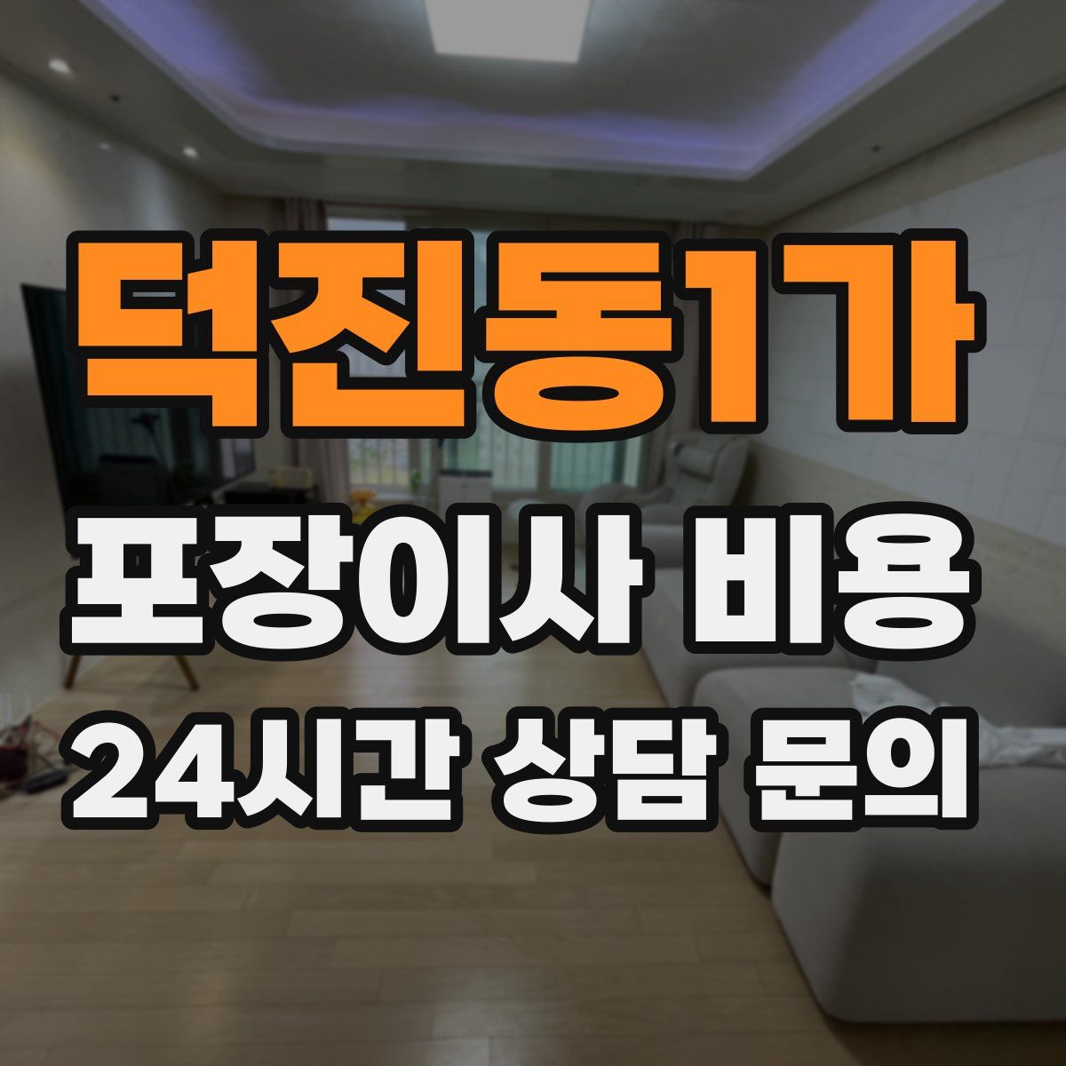 덕진동1가 포장이사 비용