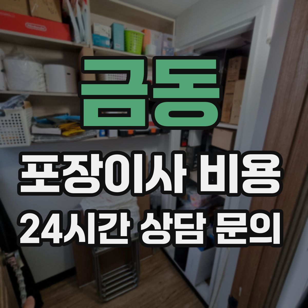 금동 포장이사 비용