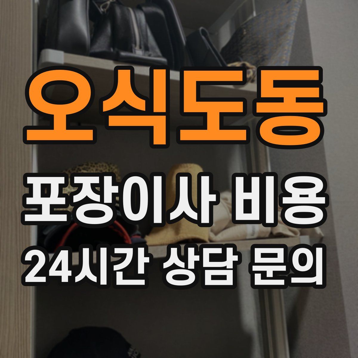 오식도동 포장이사 비용