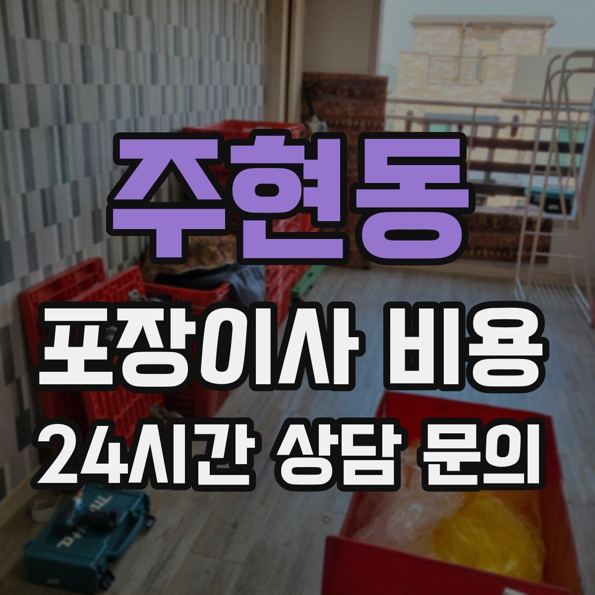 주현동 포장이사 비용