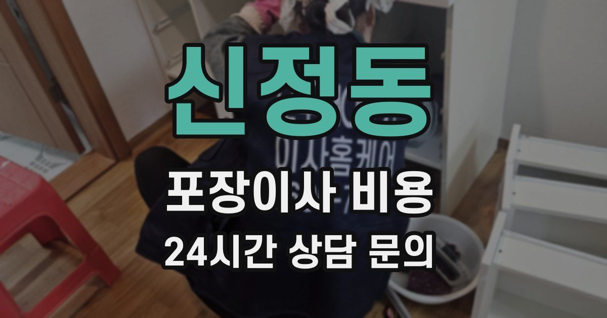 신정동 포장이사 비용