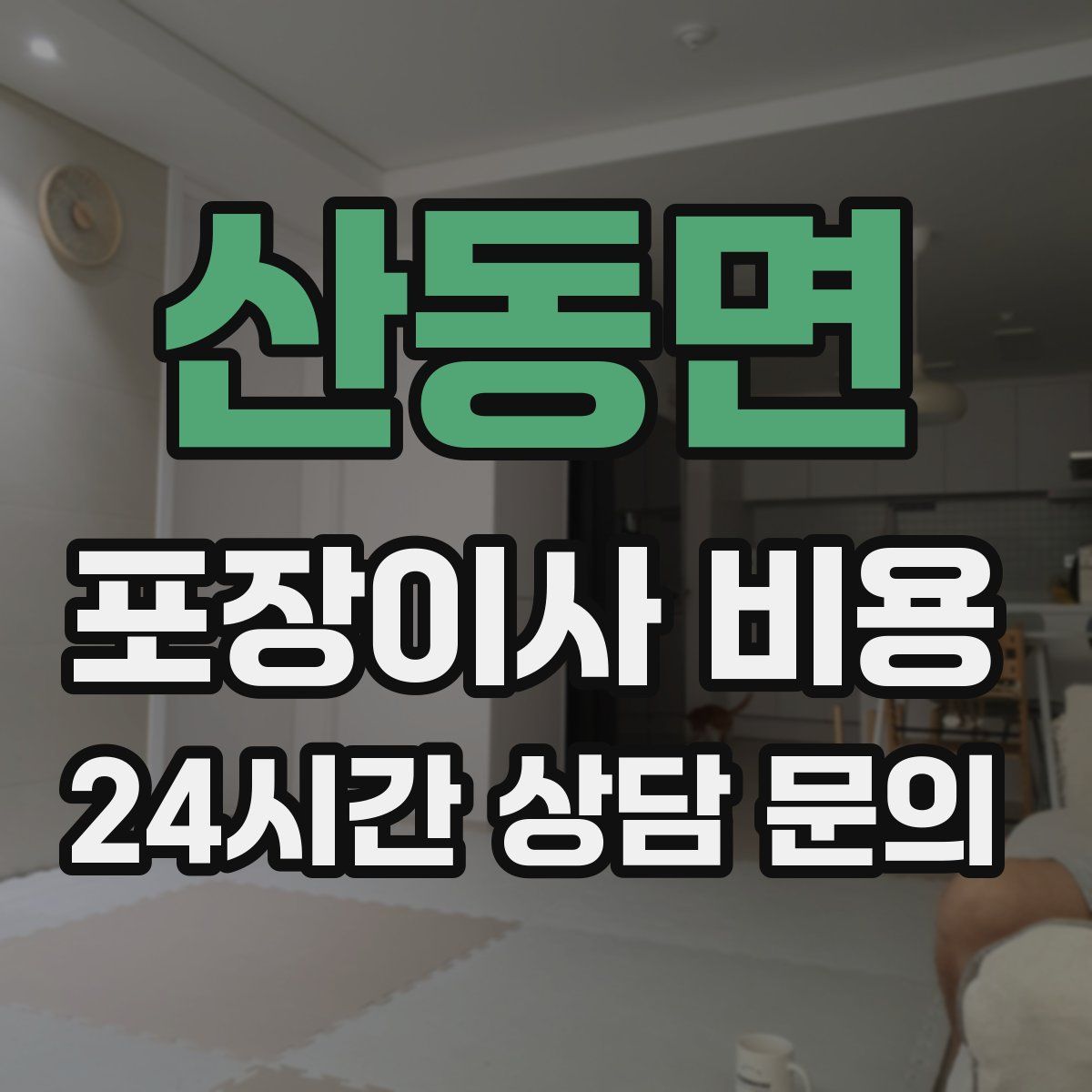 산동면 포장이사 비용