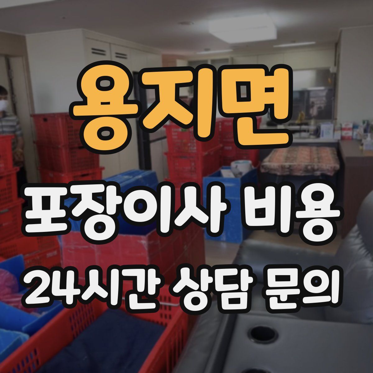 용지면 포장이사 비용