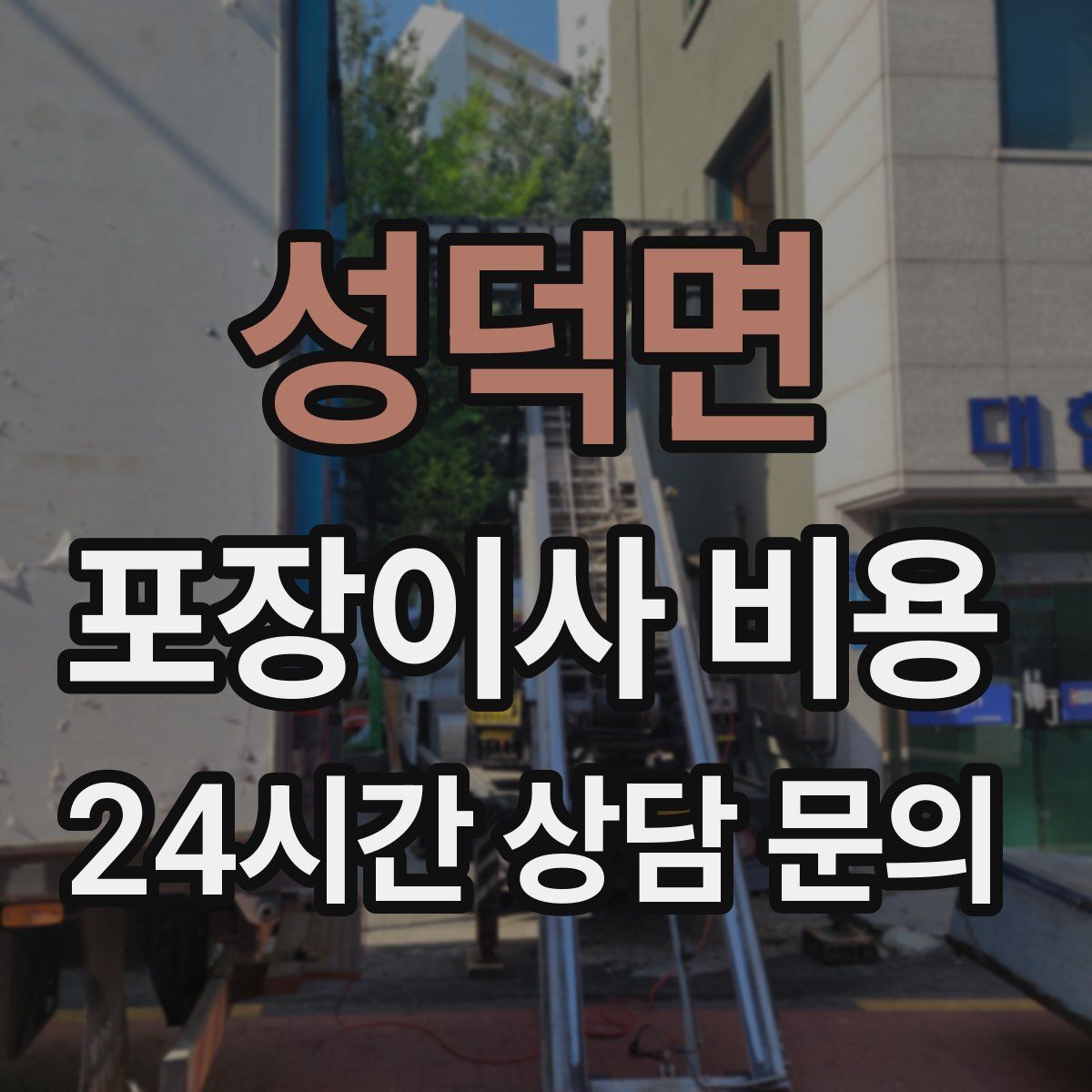 성덕면 포장이사 비용