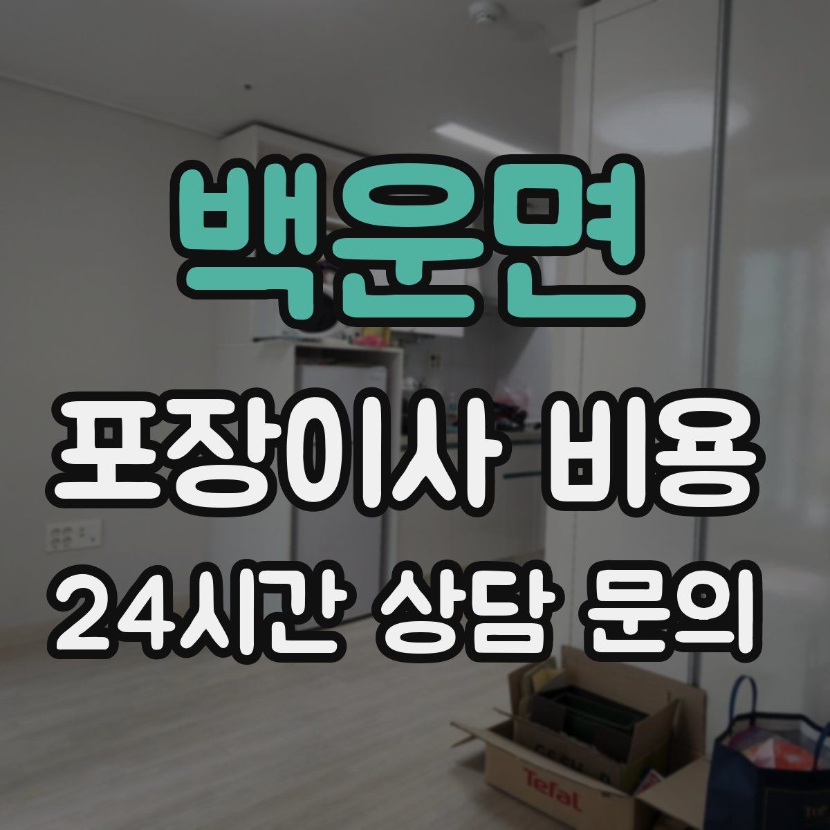 백운면 포장이사 비용