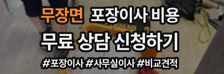 무장면 포장이사 비용